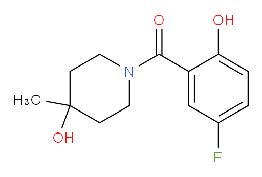 (5-fluoro-2-hydroxyphenyl)(4-hydroxy-4-methylpiperidin-1-yl)methanone