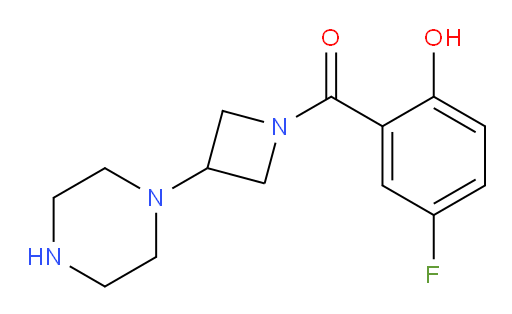 (5-fluoro-2-hydroxyphenyl)(3-(piperazin-1-yl)azetidin-1-yl)methanone