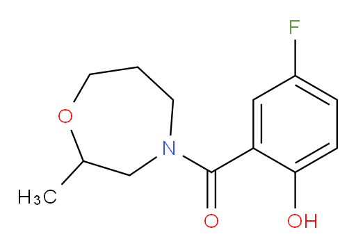 (5-fluoro-2-hydroxyphenyl)(2-methyl-1,4-oxazepan-4-yl)methanone