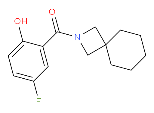 (5-fluoro-2-hydroxyphenyl)(2-azaspiro[3.5]nonan-2-yl)methanone