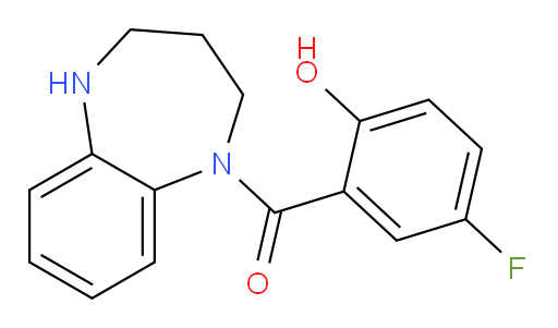 (5-fluoro-2-hydroxyphenyl)(2,3,4,5-tetrahydro-1H-benzo[b][1,4]diazepin-1-yl)methanone