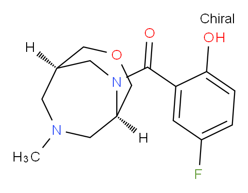 (5-fluoro-2-hydroxyphenyl)((1R,5R)-7-methyl-3-oxa-7,9-diazabicyclo[3.3.2]decan-9-yl)methanone