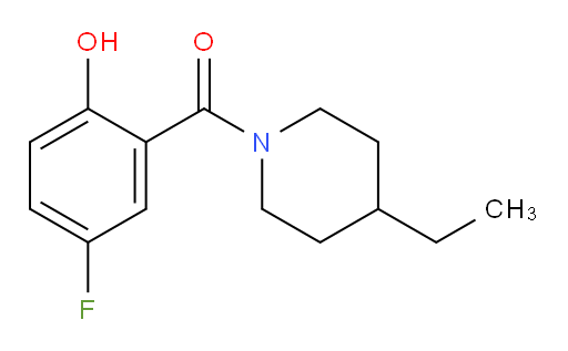(4-ethylpiperidin-1-yl)(5-fluoro-2-hydroxyphenyl)methanone