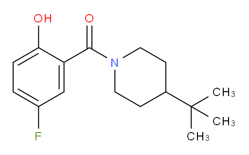 (4-(tert-butyl)piperidin-1-yl)(5-fluoro-2-hydroxyphenyl)methanone