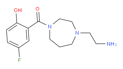 (4-(2-aminoethyl)-1,4-diazepan-1-yl)(5-fluoro-2-hydroxyphenyl)methanone