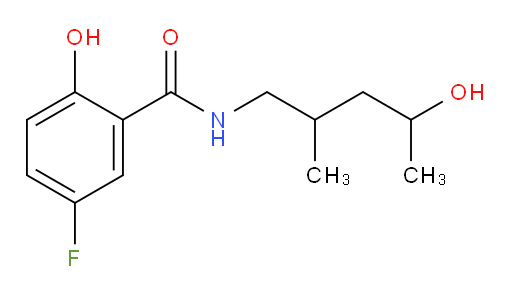 5-fluoro-2-hydroxy-N-(4-hydroxy-2-methylpentyl)benzamide