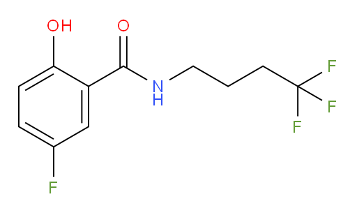 5-fluoro-2-hydroxy-N-(4,4,4-trifluorobutyl)benzamide