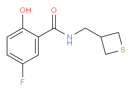 5-fluoro-2-hydroxy-N-(thietan-3-ylmethyl)benzamide