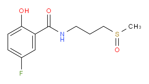 5-fluoro-2-hydroxy-N-(3-(methylsulfinyl)propyl)benzamide