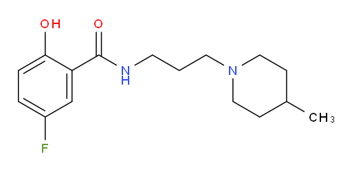 5-fluoro-2-hydroxy-N-(3-(4-methylpiperidin-1-yl)propyl)benzamide