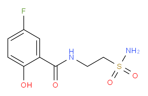5-fluoro-2-hydroxy-N-(2-sulfamoylethyl)benzamide