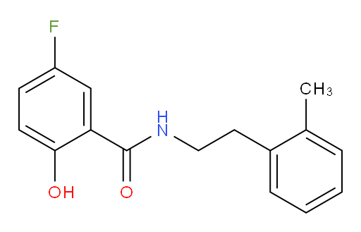 5-fluoro-2-hydroxy-N-(2-methylphenethyl)benzamide