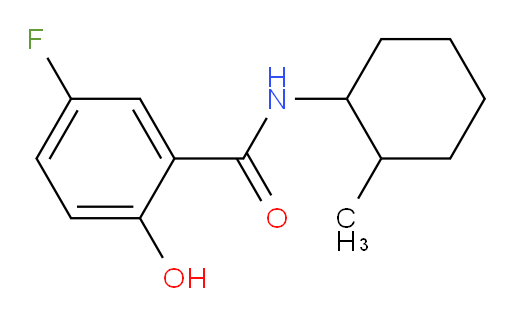 5-fluoro-2-hydroxy-N-(2-methylcyclohexyl)benzamide