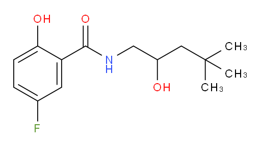 5-fluoro-2-hydroxy-N-(2-hydroxy-4,4-dimethylpentyl)benzamide