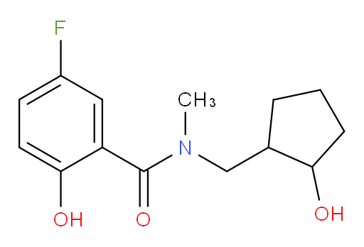 5-fluoro-2-hydroxy-N-((2-hydroxycyclopentyl)methyl)-N-methylbenzamide