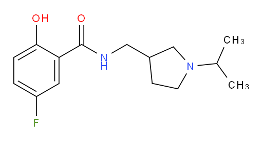 5-fluoro-2-hydroxy-N-((1-isopropylpyrrolidin-3-yl)methyl)benzamide