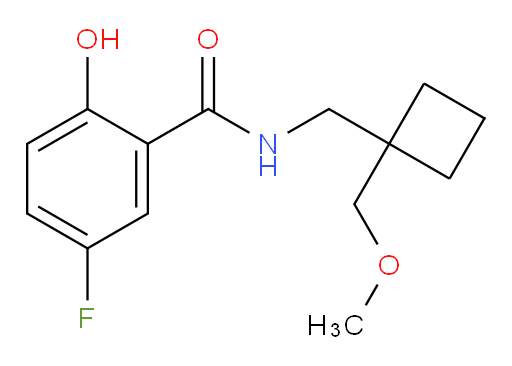 5-fluoro-2-hydroxy-N-((1-(methoxymethyl)cyclobutyl)methyl)benzamide