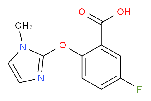 5-fluoro-2-((1-methyl-1H-imidazol-2-yl)oxy)benzoic acid