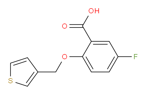 5-fluoro-2-(thiophen-3-ylmethoxy)benzoic acid