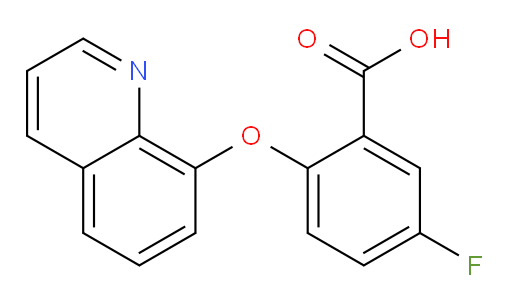 5-fluoro-2-(quinolin-8-yloxy)benzoic acid