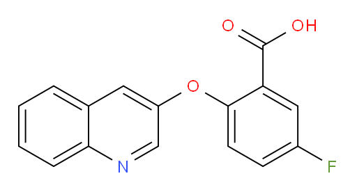 5-fluoro-2-(quinolin-3-yloxy)benzoic acid