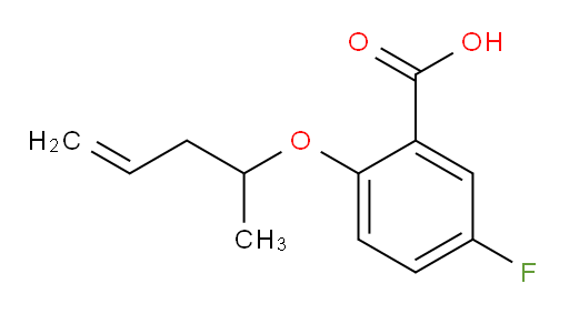 5-fluoro-2-(pent-4-en-2-yloxy)benzoic acid
