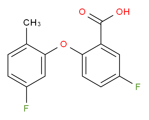 5-fluoro-2-(5-fluoro-2-methylphenoxy)benzoic acid