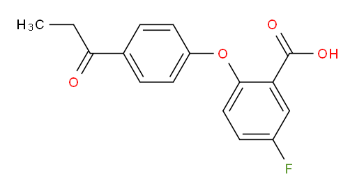 5-fluoro-2-(4-propionylphenoxy)benzoic acid