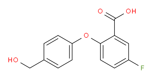5-fluoro-2-(4-(hydroxymethyl)phenoxy)benzoic acid