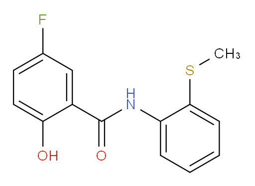 5-fluoro-2-hydroxy-N-(2-(methylthio)phenyl)benzamide