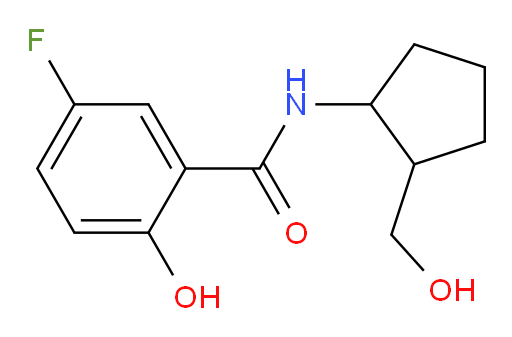 5-fluoro-2-hydroxy-N-(2-(hydroxymethyl)cyclopentyl)benzamide
