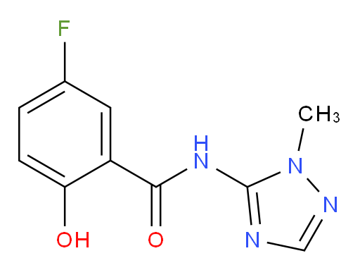 5-fluoro-2-hydroxy-N-(1-methyl-1H-1,2,4-triazol-5-yl)benzamide