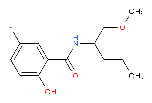 5-fluoro-2-hydroxy-N-(1-methoxypentan-2-yl)benzamide