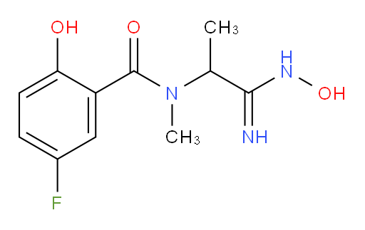 5-fluoro-2-hydroxy-N-(1-(hydroxyamino)-1-iminopropan-2-yl)-N-methylbenzamide