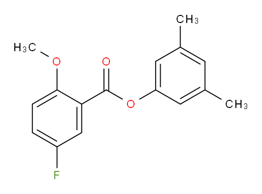 3,5-dimethylphenyl 5-fluoro-2-methoxybenzoate