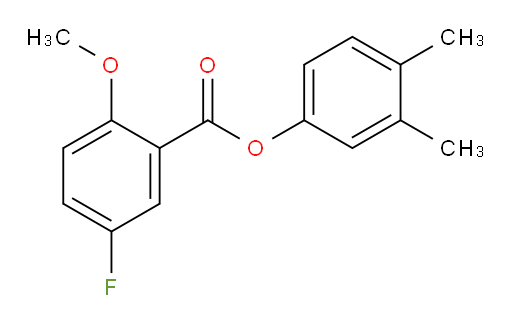 3,4-dimethylphenyl 5-fluoro-2-methoxybenzoate