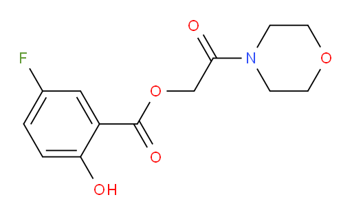 2-morpholino-2-oxoethyl 5-fluoro-2-hydroxybenzoate