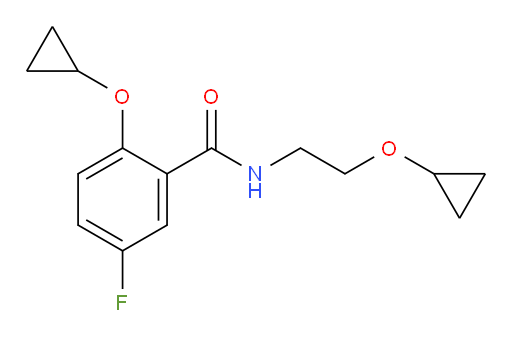 2-cyclopropoxy-N-(2-cyclopropoxyethyl)-5-fluorobenzamide