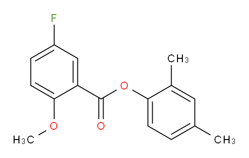 2,4-dimethylphenyl 5-fluoro-2-methoxybenzoate