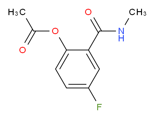 4-fluoro-2-(methylcarbamoyl)phenyl acetate