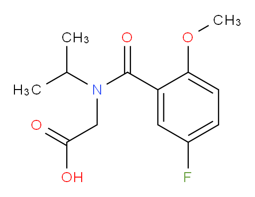 2-(5-fluoro-N-isopropyl-2-methoxybenzamido)acetic acid
