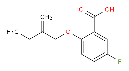 5-fluoro-2-(2-methylenebutoxy)benzoic acid