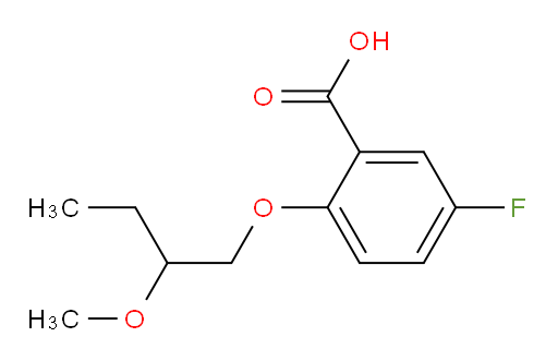 5-fluoro-2-(2-methoxybutoxy)benzoic acid