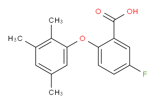 5-fluoro-2-(2,3,5-trimethylphenoxy)benzoic acid