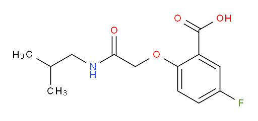 5-fluoro-2-(2-(isobutylamino)-2-oxoethoxy)benzoic acid