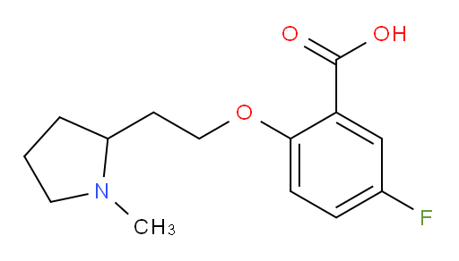 5-fluoro-2-(2-(1-methylpyrrolidin-2-yl)ethoxy)benzoic acid