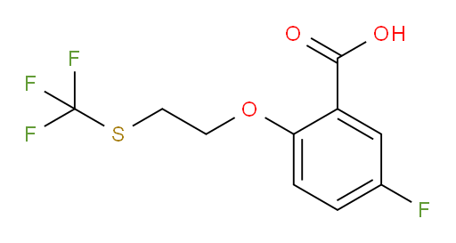 5-fluoro-2-(2-((trifluoromethyl)thio)ethoxy)benzoic acid