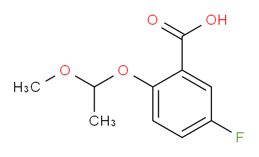 5-fluoro-2-(1-methoxyethoxy)benzoic acid