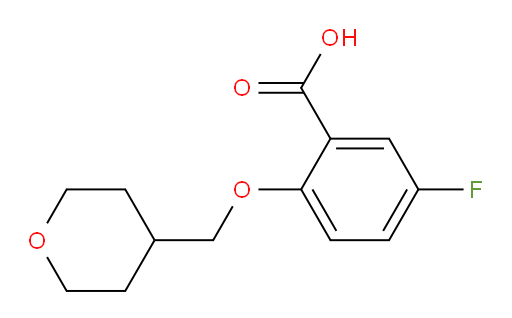 5-fluoro-2-((tetrahydro-2H-pyran-4-yl)methoxy)benzoic acid