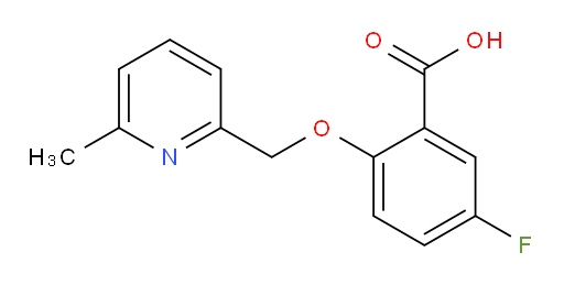 5-fluoro-2-((6-methylpyridin-2-yl)methoxy)benzoic acid